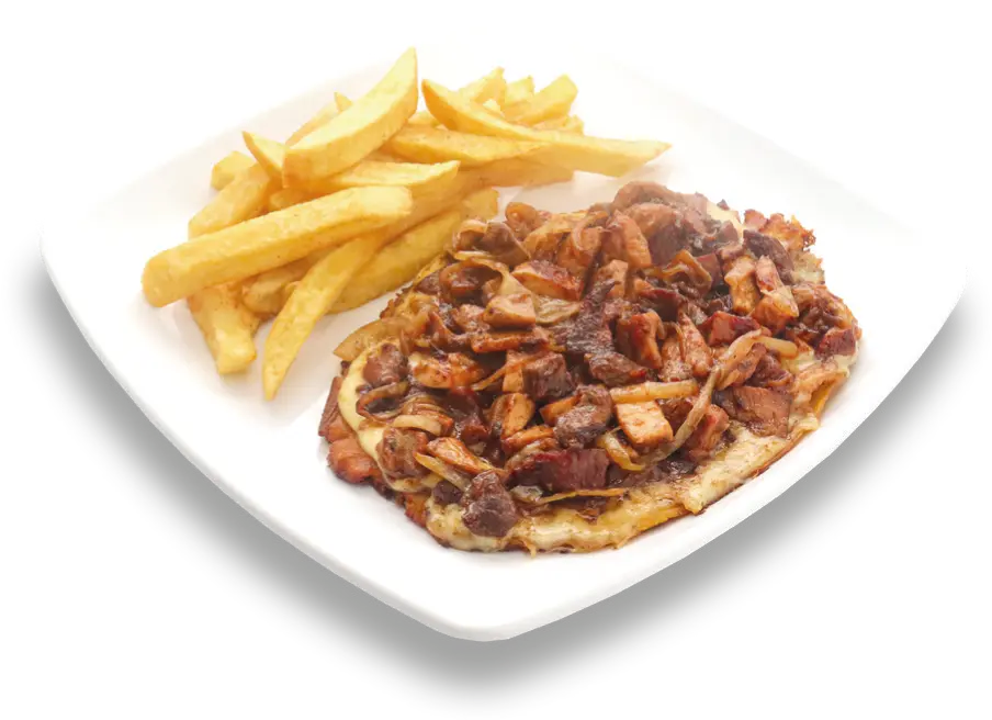 Tostón mixto con papas